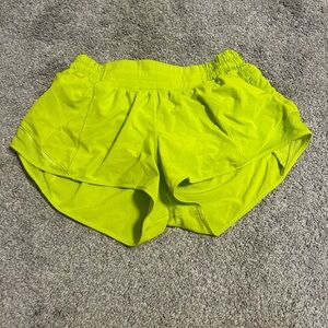 Lululemon Athletica Neon Green Athletic Shorts